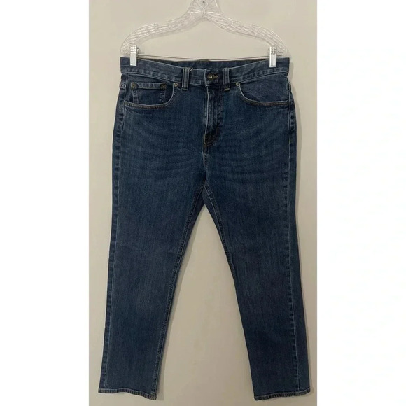 Prana Jeans Men’s Size 33x28 Blue Straight Fit Organic Cotton Stretch 5 Pocket - Picture 3 of 12